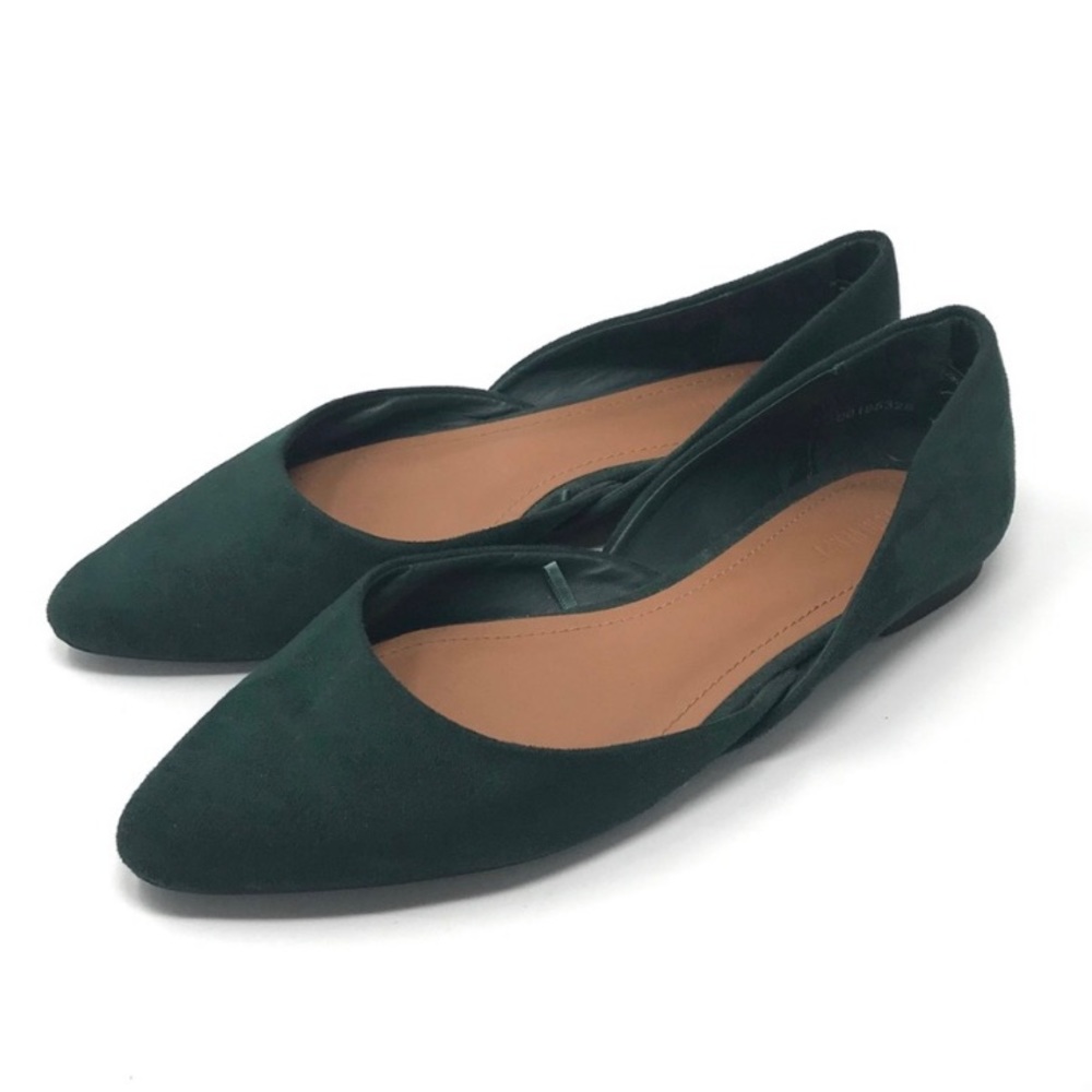 Forever 21 Green Suede Flats